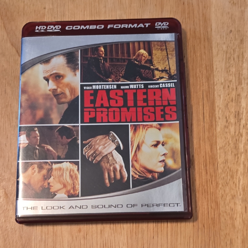 Black and Red Eastern Promises DVD Media